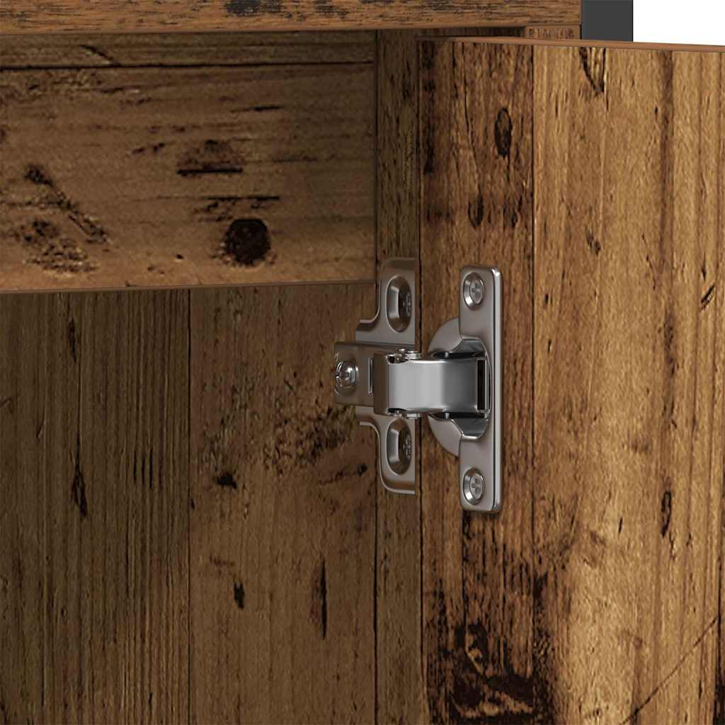 Bathroom Furniture Set with Shelf 2 pcs Brown 60 x 30 x 60 cm